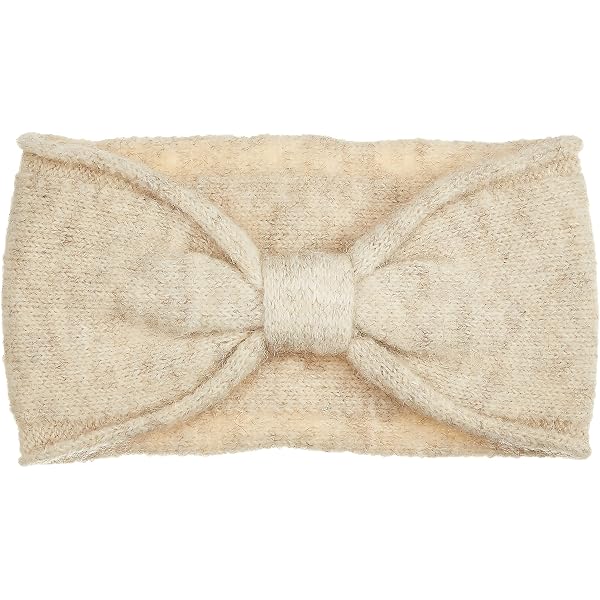 PIECES Damen Stirnband – Warmes Noos-Stirnband Mit Schleifen-Optik, Weich & Ohren Bedeckend
