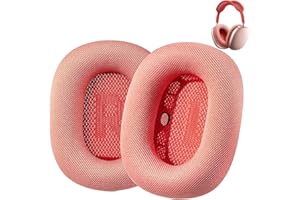 AHG Accessory House Global Upgraded Replacement airpods max ear Cushions pads compatible with Apple AirPods Max Headphones (Pink). Silicone Lined Mesh/High-Density Foam/Strong Magnet