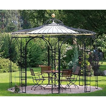Amazon.de: KUHEIGA STABILER Pavillon Ø 340cm Metall Feuerverzinkt