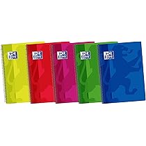 Blocco Spiralato 80 Fogli Quadretti 4x4 - Confezione Da 5, Copertina In Plastica, Formato A4 - Foto 3