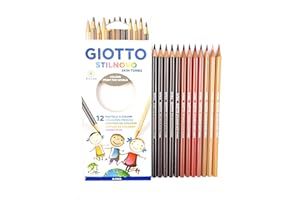 Giotto Stilnovo Skin Tones Colouring Pencils - School Kids Art Student