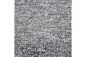 Gr8 Home Luxury Carpet Tiles Heavy Duty 20 Piece 5SQM Commercial Office Shop Floor Retail Flooring 50 x 50cm [Platinum Grey]