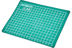 Amtech S0542 A5 Mat - Tabla de cortar con superficie antideslizante para tela, manualidades, papel
