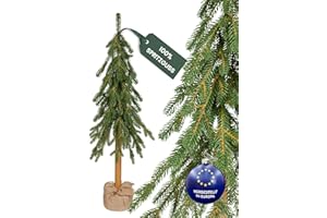 ‎TREESHOUSE Premium Künstlicher Weihnachtsbaum 65 cm Uppsala [100% Spritzguss] Tannenbaum Künstlich inkl. FSC zertifiziertem Holzständer I Christmas Tree Made in EU - Grün