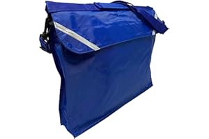 Ayra: Expandable Junior School Book Bag with Strap – 5 Colours (Royal Blue)