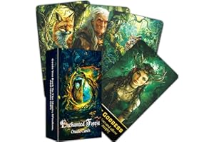 QCFQCF Enchanted Forest Oracle Deck, Oracle Cards for Beginners, Discover Mystical Wisdom and Nature's Secrets for Spiritual Guidance and Transformation