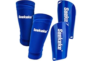 Saekeke Parastinchi da Calcio, Un Modello Leggero con Fascia a Compressione per Bambino, Giovani, Uomo, Unisex Adulto