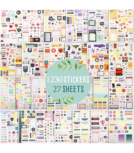 YAYNO 3-tlg. Bullet Journal Schablonen Set - Wiederverwendbare Zeichenschablonen