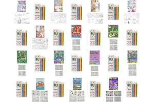 Anila's Assortment of 14 Puzzle and Colouring Books with Stickers & 14 sets of Pencils.