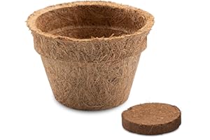 ‎HAPPYSEED HappySeed 5X Kokos Anzuchttöpfe & Quelltabletten torffrei für eine erfolgreiche Anzucht - ideal für Stecklinge & Samen - verschiedenen Größen (0,30 L - Ø 10 cm)