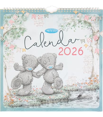 Calendario De Pared 2026 Forever Friends - Formato A4 (21.5x29.7 Cm), Diseño Semanal Con Ositos | Perfecto Para Organizar La Familia