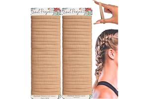 Soul Projekt Elastique Cheveux Blond foncé, 50 Pièces 8mm Résistants Élastiques Cheveux Fille, Homme et Femme, Chouchou Chevéux avec Anti-Casse Sans Accrochage pour Queue de cheval, et Salle de sport