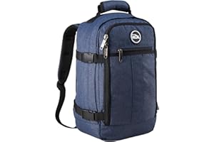 Cabin Max for Ryanair Cabin Bag 40x20x25 Underseat - 20L Backpack with Organised Front Pocket, Bottle Holder & Trolley Strap - Recycled RPET Fabric Travel Bag for Maximum Airline Allowance