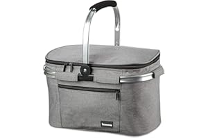 bomoe K47 Nevera portátil 22 ó 32 litros - Cesta Picnic Bolsa térmica Comida y Bebida - Nevera Coche - Bolsa Porta Alimentos isotérmica IceBreezer