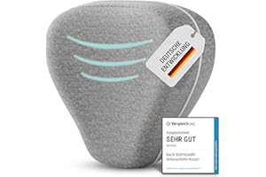 ‎BACK BODYGUARD BACK BODYGUARD Seitenschläferkissen - Kniekissen für Seitenschläfer - Beinkissen richtet Knie, Beine, Hüfte und Wirbelsäule optimal aus (Kissen + Grauer Bezug)