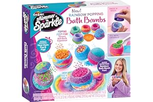 Shimmer and Sparkle 17345 Shimmer N Sparkle Rainbow Popping Make Your own fizzing kit Childrens Colourful Scented Bath Bombs