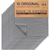 SUPERSCANDI 10 Pieces Kitchen Towels - 100% Biodegradable and Compostable | Reusable, Food-Safe and Plastic-Free Kitchen Towe