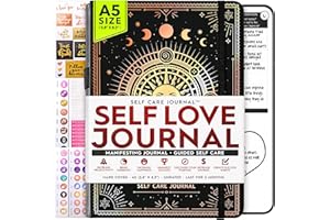 FREEDOM MASTERY Self Love - Life & Goal Planner, a 90 Day Journey Creating Your Dream Life – Persönliches Dankbarkeits-Tagebuch, Wochenerfolgsplaner, Visionboard & Organizer + Planer-Aufkleber, undatiert