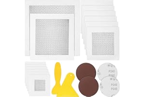 STARVORTEX 20Pcs Wall Repair Kit, 2/4/6/8 Inch Wall Repair Patch, Easy to Fix Walls Patch Repair Kit, Aluminum Plasterboard Patches, Self Adhesive Walls Hole Cover, Mesh Plaster Board for Ceilings Cracks Filler