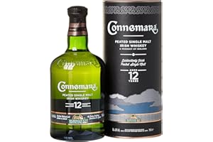 ‎CONNEMARA Connemara 12 Jahre mit Geschenkverpackung | getorfter Single Malt Irish Whiskey | rauchiges Aroma | 40% Vol | 700ml Einzelflasche