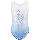 Sinoeem Gymnastics Leotards for Girls Gradient Color Sparkle Dance Leotard Long Sleeve/Sleeveless Dancewear Girls Leotards At