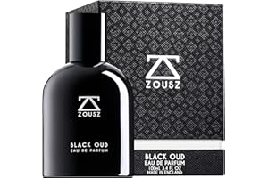 ZOUSZ Black Oud Eau De Parfum - Luxury Oud Perfume for Men with Black Oud Wood Oil - Oud Fragrance with Sandalwood, Cedarwood & Patchouli Scent 100mL