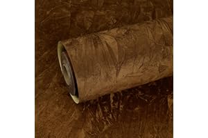 ReWallpaper Carta Da Parati Adesiva Effetto Velluto Marrone 44.5cm×7m Pellicola Adesiva Mobili Tessuto In Velluto Carta Autoadesiva Decorativa Floccata Marrone per Camera Da Letto Bambini