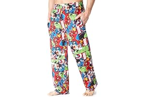 Marvel Avengers Men Teenagers Pyjama Bottoms, Comfy Nightwear Sleepwear Lounge Pants, Gifts for Him