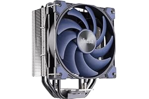 Akasa Alucia H4 Plus, Premium CPU Cooler, TDP185W, Supports Intel LGA 1851/1700/115x/1200/20XX and AMD AM4 AM5 Ryzen, 120mm PWM Fan, Copper Heatpipes, Includes Thermal Paste, AK-CC4021HP01