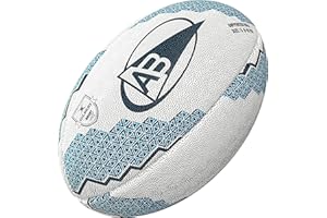 Gilbert Ballon de Rugby Bayonne - Collection Officielle Aviron Bayonnais Multicolore Taille 5