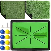 TOY Life Golf Vuruş Matı Darbe Golf &Ccedil;im Paspasları Uygulama Dış Mekan İ&ccedil; Mekan Divot Golf Salıncak Mat Eğitim Uygulaması Yeşi
