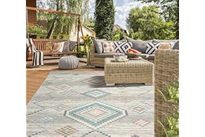 the carpet Palma - Wszechstronny, do wnętrz i na zewnątrz, nowoczesny design, salon, odporny na warunki atmosferyczne i promieniowanie UV, łatwy w czyszczeniu, Kremowy, 240 x 340 cm