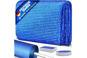 tillvex Pool Solarabdeckplane Rechteckig 800x400 cm | Solarfolie Stärke 120 µm | Solarplane zuschneidbar | Poolheizung für Wassererwärmung