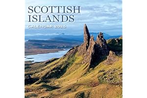 2025 Scotland Calendar: Scottish Islands - Square Wall Calendar - Month to View -12 Months