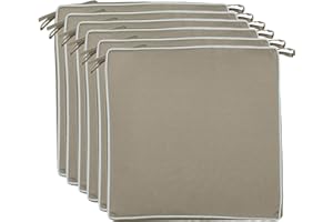 Brandsseller, cuscini decorativi per ambienti esterni, impermeabili e antisporco, 220 g di imbottitura, dimensioni di 40 x 40 x 4 cm