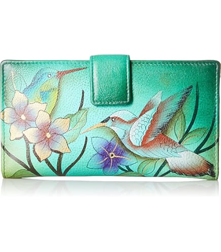Leren Damesportemonnee 9 pasjes | Donkerblauw - | YOUR BAG FOR LIFE