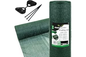 Prime Garden® Protección visual para valla de jardín y barandilla de balcón, estabilizada a los rayos UV, tejido de sombra, color verde, protección solar (valor de sombra 95%, 1,5 m x 10 m = 15 m²)