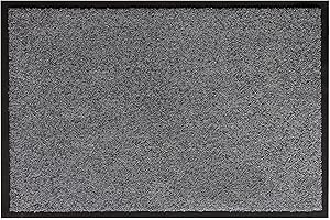 andiamo Mata zatrzymująca brud, wycieraczka pod drzwi, mata do wycierania, mata do wejścia/na zewnątrz – antypoślizgowa, nadaje się do prania, kolor szary z polipropylenu – 80 x 120 cm – wysokość 5 mm