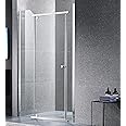 Zentoza Home Technology Shower Door Semi Frameless Glass 900mm x 1900mm | Shower Enclosure | Shower Partition