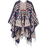 Poncho Châle Femme – écharpe Cape En Acrylique – Style Rétro, Ample – Pour Automne/hiver, Tenue élégante