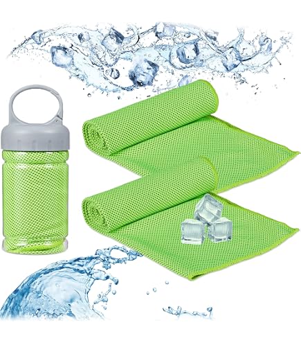 Attaches De Poignet Rafraîchissantes En Microfibre - Serviette De Sport, Yoga, Course, Séchage Rapide - 5