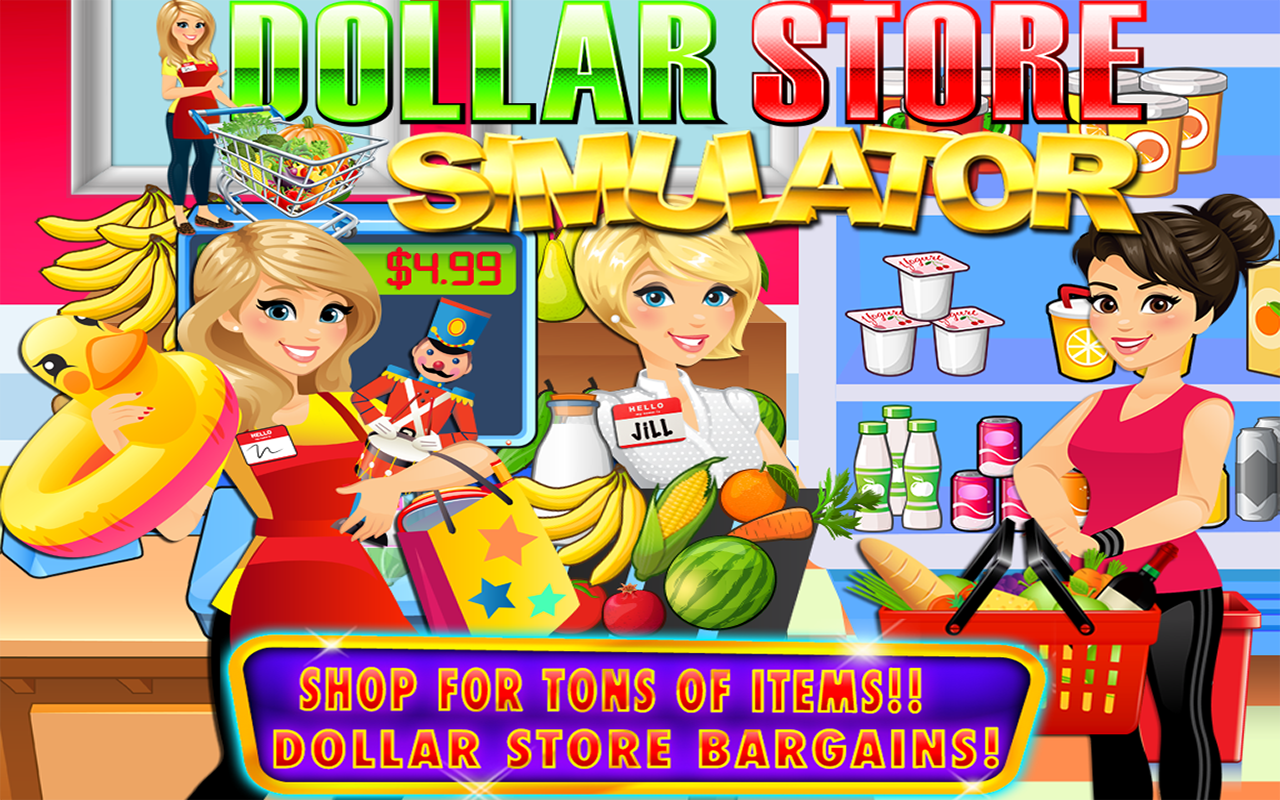 Dollar Store Cash Register Sim Kids Supermarket Cashier & Shopping Mall Games FREE Amazon.fr