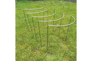 BESPOKE PLANT SUPPORTS LIMITED Metal Plant Supports 5 pack 6mm Mild Steel Size Medium Approx 50cm Tall and 40cm Wide