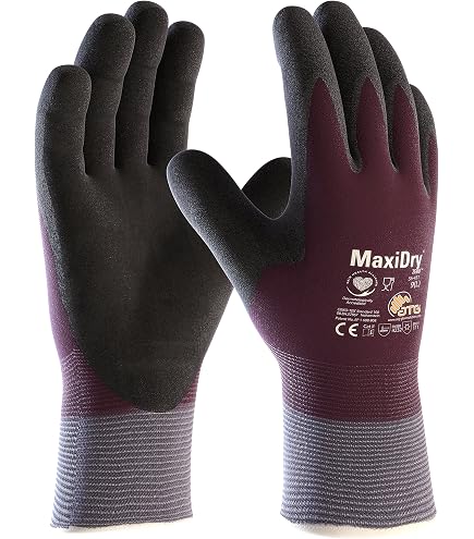 ATG MaxiDry 56-426 Guanti Lavoro Modello T7 – Antiusura, Rivestimento DURAtech, Certificati Oeko-Tex, Lavati E Freschi