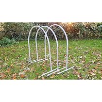 SPORTIKEL24 Hoopers Hoop – Aluminiumfüße & Pinker Steckbogen, VDH-konform, Schnell Aufgebaut Ohne Werkzeug