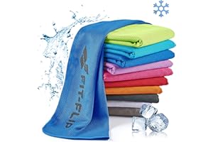 ‎FIT-FLIP Fit-Flip Kühlendes Handtuch - Ice Cooling Towel und mikrofaser Kühltuch – kühlende Handtücher für Nacken und Hals - Airflip cool Towel für Fitness und Sport - Kühlhandtuch