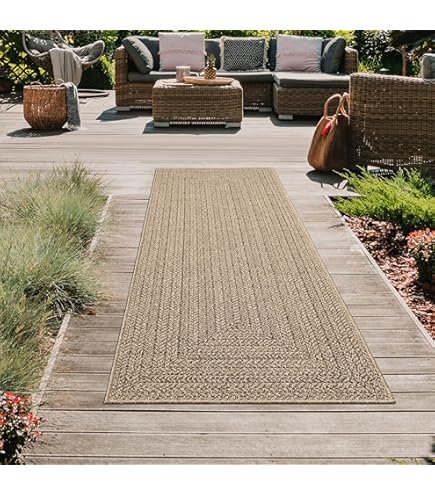 Tapis en herbes de mer naturel 90x90 Mekong river | Maisons du Monde