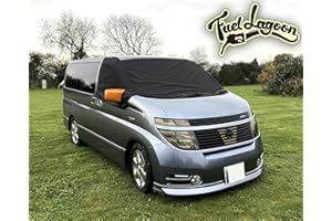 Fuel Lagoon Elgrand E51 Window Screen Cover Black Out Blind Curtain Wrap Frost (Deluxe)