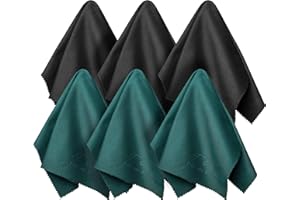 EDISON & KING Gamuza limpia gafas Bayeta Microfibra (6X 20x20cm) Toallitas limpia Gafas