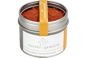 ‎ZAUBER DER GEWÜRZE Zauber der Gewürze Geräuchertes Paprikapulver - Paprika geräuchert smoked gemahlen, original spanisch Pimenton de la vera mit rauchigem Geschmack für Chorizo, Fleisch oder Kartoffelgerichte, 50 g